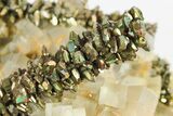 Glittering Marcasite Crystal Stalactites on Barite - Linwood Mine #246668-2